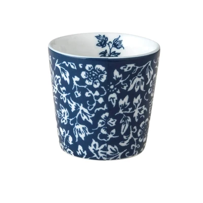 Afbeelding van Laura Ashley Blauw Sweet Allysum Set 6 Eierdopjes Wit Porselein