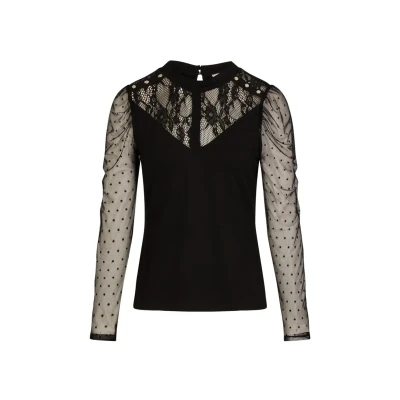 Afbeelding van Morgan Blouse, Dames, Maat: XS, Noir
