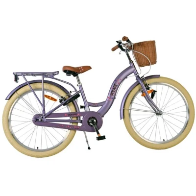Afbeelding van Volare Blossom Kinderfiets Meisjes 24 inch Paars Twee handremmen