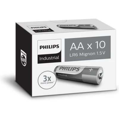 Afbeelding van Philips Industrial Alkaline AA/LR6 10 pack
