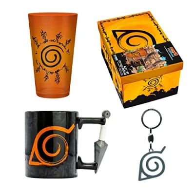 Afbeelding van Naruto Shippuden Premium Pack (Glas, Mok &amp; Sleutelhanger)