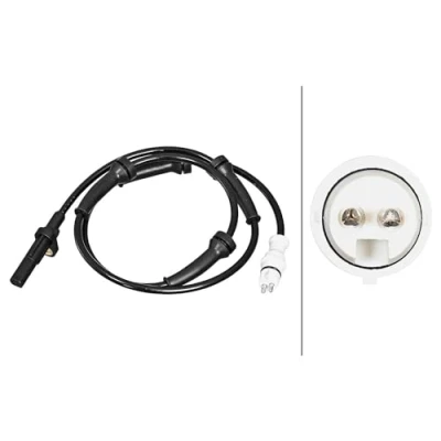 Afbeelding van HELLA 6PU 358 217 031 ABS Sensor Geluidsensor 2 845 OPEL: Vivaro A Van, Combi, RENAULT: TRAFIC Bus, 2, Kasten