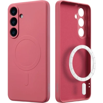 Afbeelding van imoshion Hoesje Geschikt voor Samsung Galaxy S25 Plus Siliconen Color Backcover MagSafe roze
