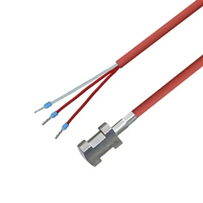 Afbeelding van iOVEO 004AL01305 PT100 3 aderige slangsonde met siliconen kabel bevestiging tot 200 C