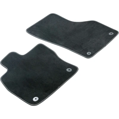 Afbeelding van WALSER Premium 80860 Vloermatset Polyester, PU (Polypropyleen) voor en achter antraciet/zwart Op maat gemaakt