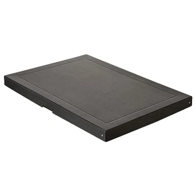 Afbeelding van Falken PureBox Black. Made in Germany, 40 mm hoog, DIN A2, opbergdoos met deksel van stevig gerecycled karton, blauwe engel, veganistisch, geschenkdoos, transportdoos, transportbox