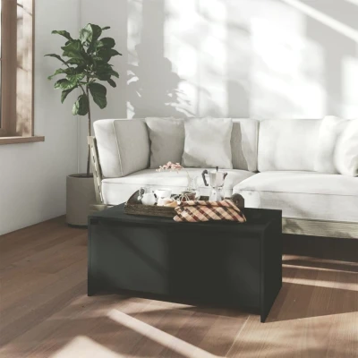 Afbeelding van Salontafel 90x50x41,5 cm spaanplaat zwart
