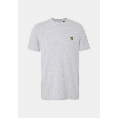 Afbeelding van Lyle &amp; Scott t shirt met logo slim fit grijs ronde hals 48