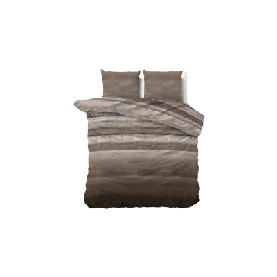 Afbeelding van Dekbedovertrek 2 Persoons 200x200 Sleeptime Polykatoen Taupe