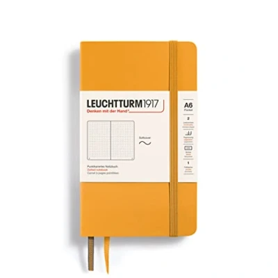 Afbeelding van Leuchtturm1917 A6 Pocket Notitieboek dotted Softcover Rising Sun