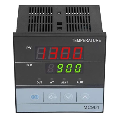 Afbeelding van PID Temperatuurregelaar, MC901 Digitale Temperatuurregelaar Type K Input Sensor PT100 Relais SSR Output