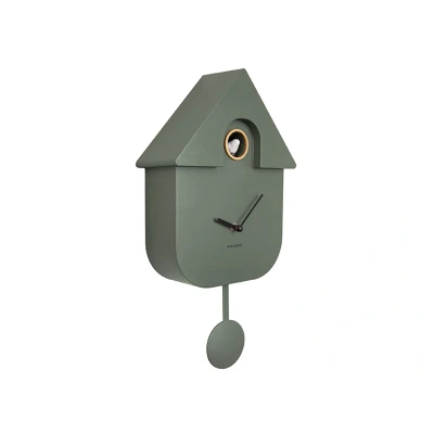 Afbeelding van Karlsson Modern Cuckoo koekoeksklok Groen / 41x 8.5 x 21.5 cm Kunststof