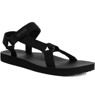 Afbeelding van Regatts Vendeavour Wandelsandalen met klittenband voor heren, zwart.