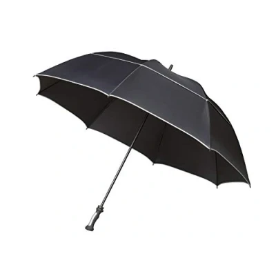 Afbeelding van Impliva Falcone paraplu 140 cm, Zwart (schwarz), Riet