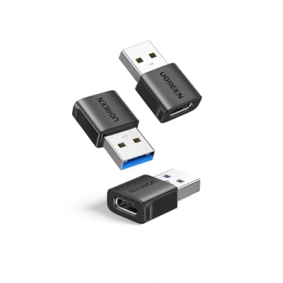 Afbeelding van UGREEN Adapter USB naar C 3.2 10Gbps 3 stuks aansluiting A mannelijk snel opladen datasynchronisatie compatibel met iPhone 14 13 Plus Pro Max MacBook iPad Air Galaxy S24 A54
