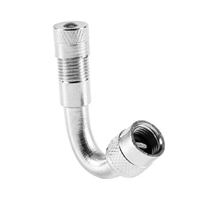 Afbeelding van Keenso Bandenventielverlengingsadapter, universele ventielbandverlenging adapter 45 graden 90 135 trekstang stem extender voor auto motorfiets fiets vrachtwagen
