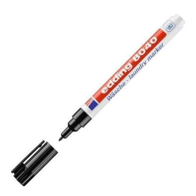 Afbeelding van Viltstift edding 8040 wasgoed rond 1mm zwart