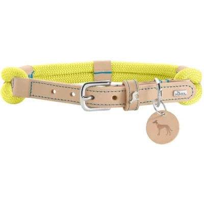 Afbeelding van Hondenhalsband Hunter Malia Limoen M/L 45 54 cm