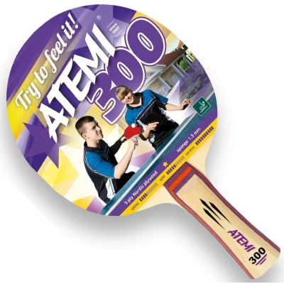 Afbeelding van T.T.bat Atemi 300 Concave 1ster ITTF rub
