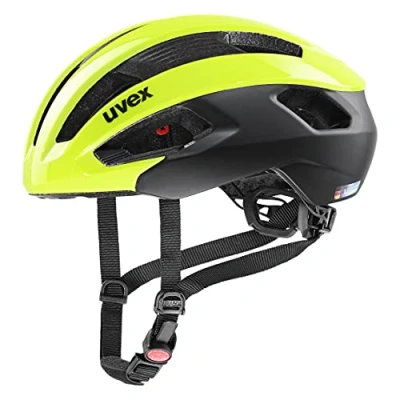Afbeelding van uvex Rise CC Fietshelm Neon yellow / Black Mat Unisex maat 52 56