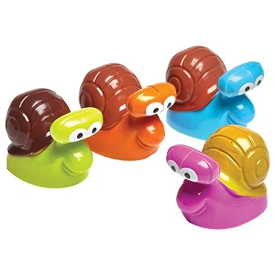 Afbeelding van amscan 9902058 Racing Snail Toy Party Favor 4 stuks, meerkleurig, 1 stuk