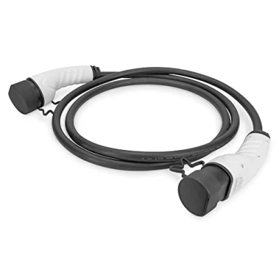 Image de DIGITUS Rallonge électrique IEC 62196 Type 2 mâle bouchon de protection pour femelle 7.5 m noir triphasé, puissance 22 kW
