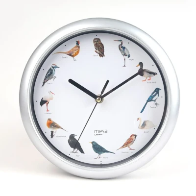 Afbeelding van Birdsong Clock Wandklok met Vogelgeluiden Ieder uur een ander vrolijk vogelgeluid