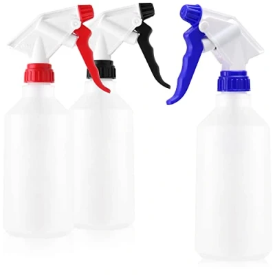 Afbeelding van 3 x spuitfles, chemisch bestendige pompverstuiver voor minerale oliën, verdunde zuren, oplosmiddelen, logen, plantaardige meststoffen, 500 ml Verstuiver met verstelbaar mondstuk (NBR / EPDM Viton)