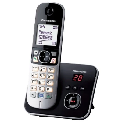 Afbeelding van Draadloze telefoon Panasonic KX TG6821FRB Zwart Grijs