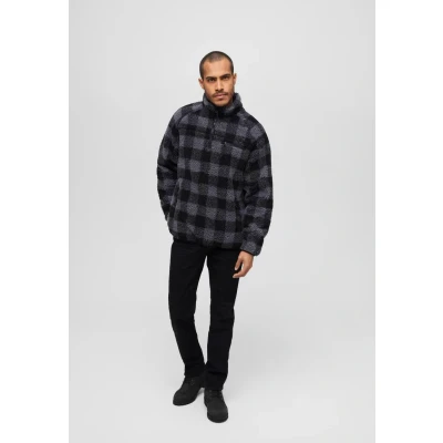 Afbeelding van Brandit Fleece trui, Heren, Maat: 3XL, Black/grey