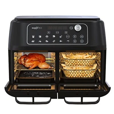 Afbeelding van MAXXMEE Hetelucht friteuse dubbele kamer 11 l, 2400 W