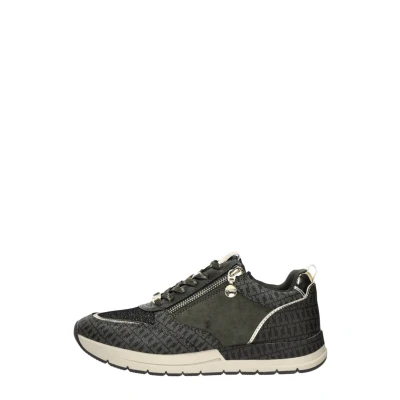 Afbeelding van Tamaris Sneakers laag, Dames, Maat: 36, Olive comb Imitatieleer/ textiel