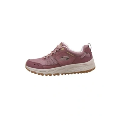Afbeelding van Skechers 180061 Mve, Trekking Low Cut dames, Paars leer mesh geel trim