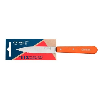 Afbeelding van Opinel Kartelmes N113 Tangerine Rvs/beukenhout Kaart