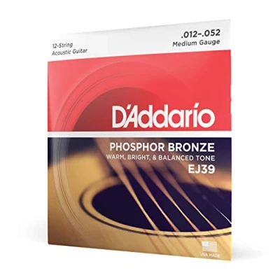 Afbeelding van D&#039;Addario EJ39 Phosphor Bronze Medium 12 String 52