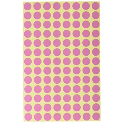Afbeelding van Etiket Zweckform 8mm rond blister 4 vel a 104 et. roze