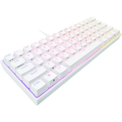 Afbeelding van Corsair Gaming K65 RGB MINI 60% TKL white, MX SPEED Silver germans Layout