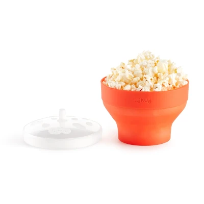 Afbeelding van Lékué Mini Magnetron Popcorn Maker Set van 2 Red