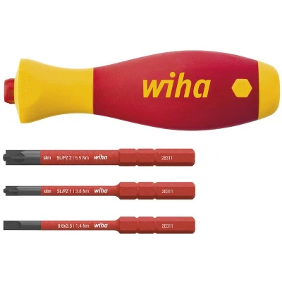 Afbeelding van Wiha SB 2831 03 4 delige SoftFinish electric slimVario Schroevendraaierset