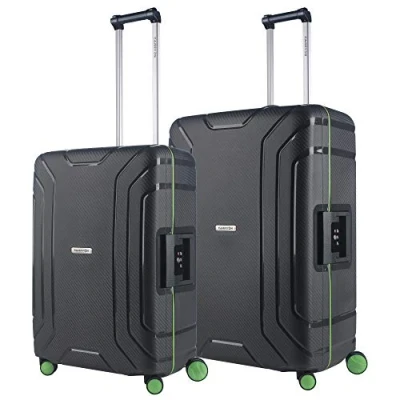 Afbeelding van CarryOn Steward Kofferset 2 delig met kliksloten Grote koffer 100 ltr + 70 middenmaat Donkergrijs