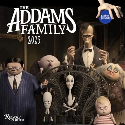 Afbeelding van The Addams Family Die Familie Kalender 2025 Wandkalender