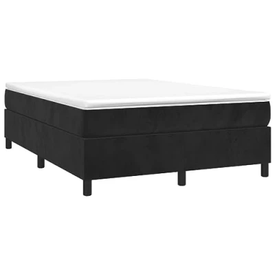 Image de vidaXL Cadre de lit sans matelas noir 140x190 cm velours3120768
