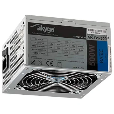 Afbeelding van Voedingsbron Akyga AK B1 500 W RoHS CE Bekabeld ATX
