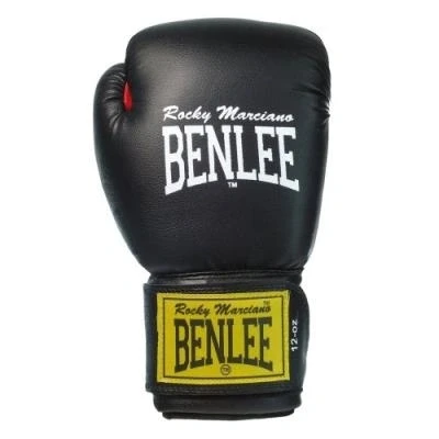 Image de Benlee rocky marciano fighter gant de boxe cuir noir rouge taille m 10 oz