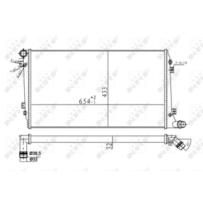 Afbeelding van Radiateur NRF 53814A