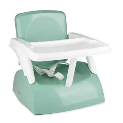 Afbeelding van Zitverhoger THERMOBABY GUSTO 2 in 1 Sage Green Schaalbaar en transporteerbaar