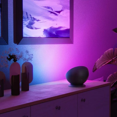 Afbeelding van Hama LED tafellamp WLAN, rond, smart, RGBW, dimbaar