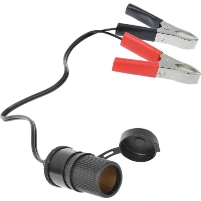 Afbeelding van IWH 019008 Accuklemmen met stopcontact 12/24 Volt Stroombelasting (max.): 16 A