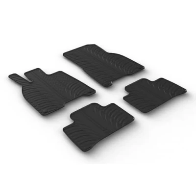Afbeelding van Gledring 0529 Vloermatset Rubber voor en achter 4 zwart