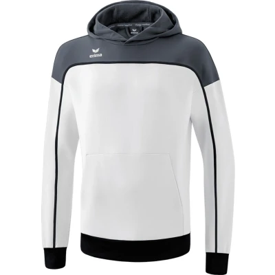 Afbeelding van erima CHANGE by sweatshirt met capuchon wit/slate grey/zwart